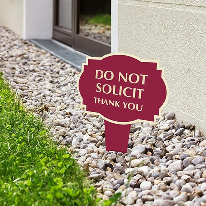 SmartSign 12"x15" Custom Designer Yard Stake Sign (Oxford), 120 mil ACM, Personalized Metal Sign for Address, Trespassing, Dog Poop, Garden, Integrated Ground Stakes, Reflective Option, USA-Made