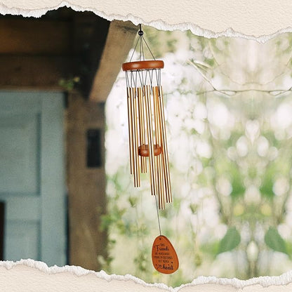 Aurahouse Best Friend Christmas Birthday Gifts for Women, Friendship Gifts for Women Friends Wind Chimes, Bestie Friendsgiving Gift for Best Friend Woman Men, Long Distance Friendship Gift