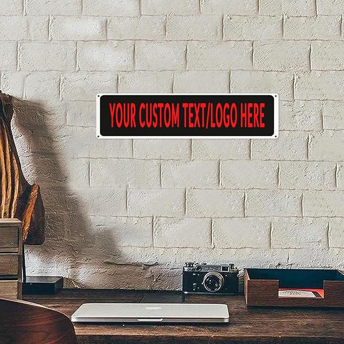 Custom Sign Personalized Custom Metal Sign, Customize For Office, Business, Workplace, Office, Home, Delivery Signs 4x16