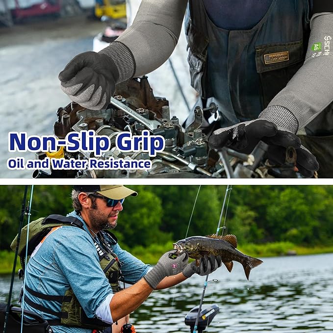 Schwer AIR-SKIN Cut Resistant Work Gloves AR5918 with Extreme Lightweight&Thin, Safety Cutting Gloves for Fishing, Refined Work, Garden, Touch-screen, Non-PFAS, 3D-Comfort Fit, Breathable, 2 Pair (M)