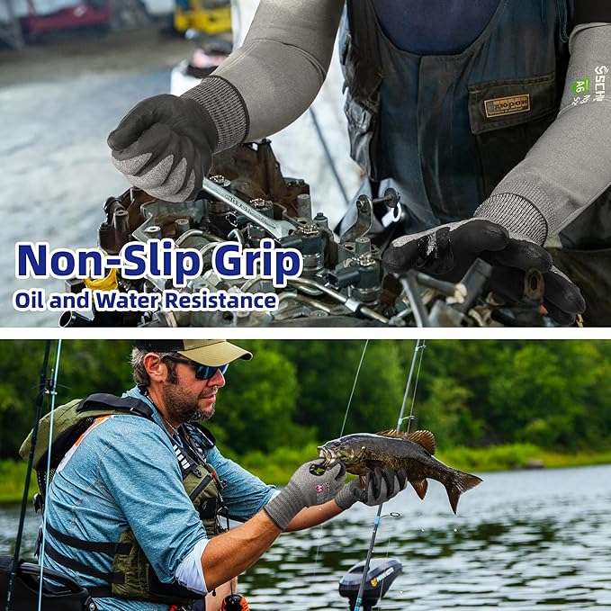 Schwer A4 AIR-SKIN Cut Resistant Work Gloves AR5918 with Extreme Lightweight & Thin, Grip Gloves for Fishing, Refined Work, Mechanic, Gardening, Touch-Screen, Non-PFAS, 3D-Comfort Fit, 1 Pair (XL)