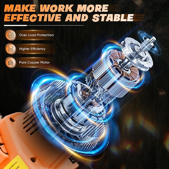 Saker Mini Chainsaw|6 Inch Chainsaws[2025 Upgraded]|Mini Cordless Electric Chain Saw|Small Handheld Portable Chain Saws Battery Powered Saws for Tree Trimmer and Garden,Christmas Gifts