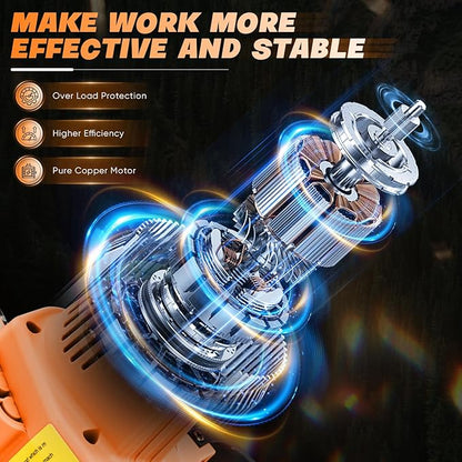 Saker Mini Chainsaw|6 Inch Chainsaws[2025 Upgraded]|Mini Cordless Electric Chain Saw|Small Handheld Portable Chain Saws Battery Powered Saws for Tree Trimmer and Garden,Christmas Gifts