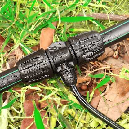 Drip Irrigation Fittings for 1/2 Inch to 1/4 Inch Tubing Reducing Tee：1/2" (1/2" ID x 0.65" OD) to 1/4" Drip Line Anti-drop Locked Nut Barbed Reducer 3 Way Tee Connectors (12 Pack)