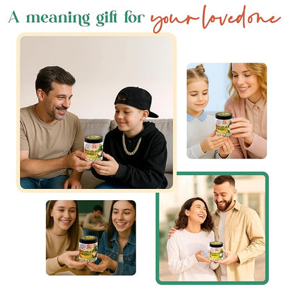 Positive Gnome Jar with 60 Daily Affirmation Cards, Emotional Support Gnome, Encouraging Gnomes Mini, Gnome Birthday Decorations, Gnome Gifts, Mini Gnomes Bulk, Inspirational Gifts for Women