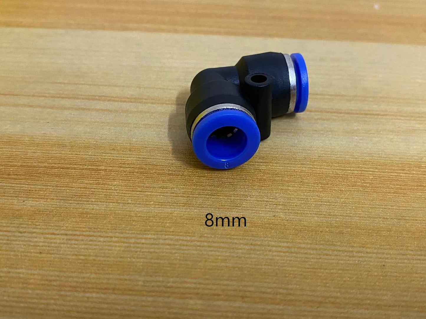 5/16" or 8mm Od Air Line Elbow Union, Push To Connect Air Fittings, Push Elbow Push Air Fitting (10 Pack)