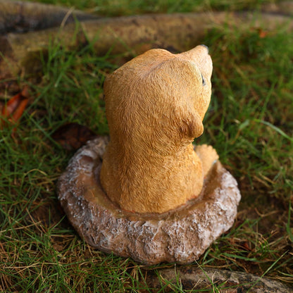 Meerkat Statue Garden Decor Lawn Animal Sculpture Ourdoor Decoration Funny Yard Ornaments Resin Figurine for Garden or Home 5.3inch