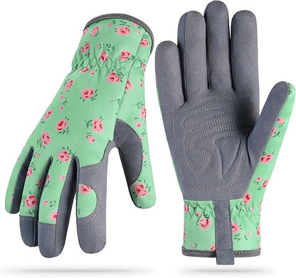 Baidast Gardening Gloves for Women Thorn Proof, Garden Gloves for Women Digging, Planting, Raking and Pruning