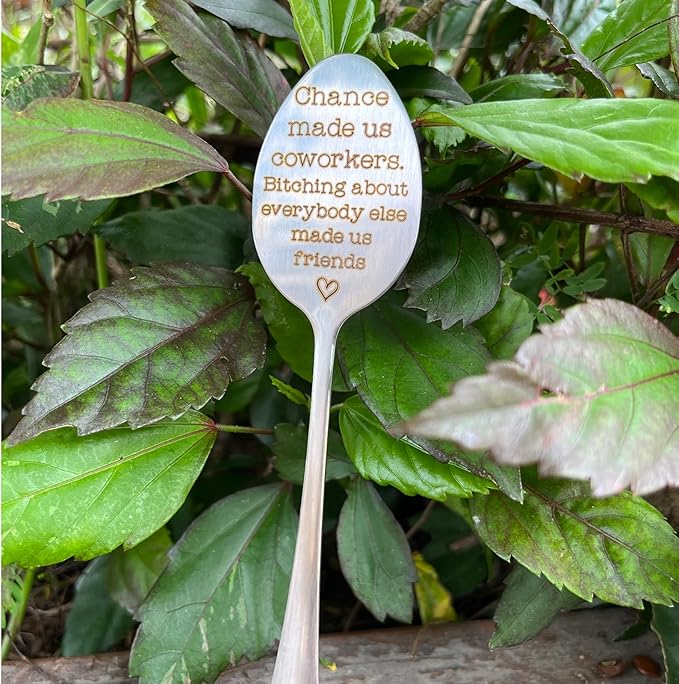 Garden Plant Marker Friendship Gift for Women Gardeners, Plant Stake Label Sign Tag Gardening Gifts for Woman Plant Lovers, Metal Garden Decoration (Made Us Friends)