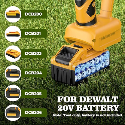 Hedge Trimmer Compatible with Dewalt 20V MAX Battery (Battery Not Included) Cordless Bush Trimmer, Grass Shears, 2 in 1 Cordless Hedge Trimmer for Yard and Lawn