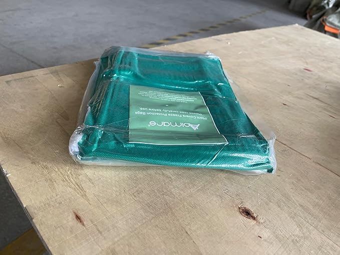 Abimars Thicker Plant Covers Freeze Protection Jacket 2.36 oz/yd², 3.2'x3.2' Reusable Winter Plant Covers with Drawstring & Zipper, 2 Pack Light, Porous Fabric for Plant Breathing