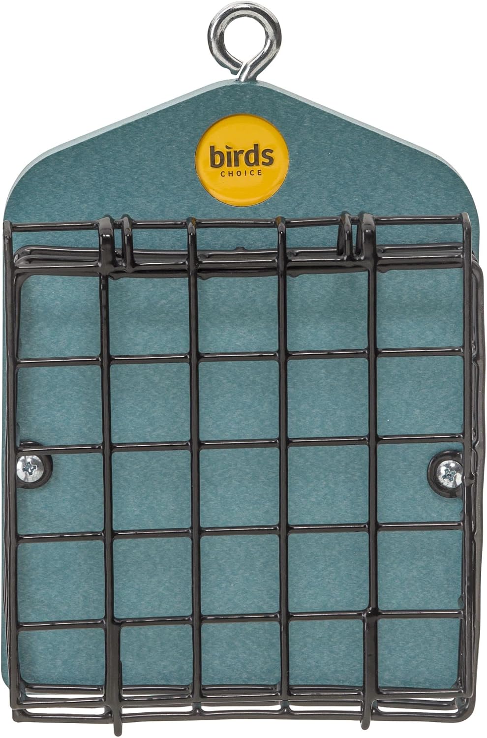 Bird's Choice Suet Feeder for Two Cakes in Lake Blue Recycled Plastic
