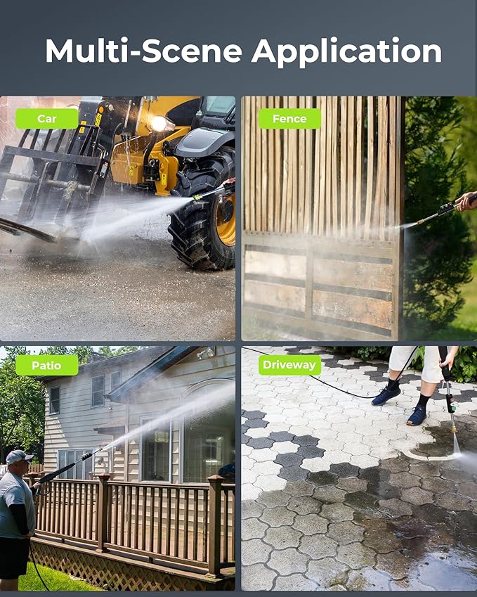 Pressure Washer, Power Washer with Foam Cannon High Pressure Washer for Cars, Fences, Patios, Decks, Patios and Driveway Powerwasher