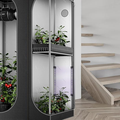 AC Infinity IONBEAM U2, Targeted Spectrum UV LED Grow Light Bars 11”, 2-Bar Lighting Kit with 365nm and 395nm Diodes, Digital Dimming Schedule Controller, for Indoor Plants, Grow Tents, Greenhouses