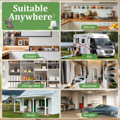 Mouse Rodent Repellent, 24pcs Peppermint Lemon Oil Mice Repellent for Squirrel Rats Spider Pests, Natural Mouse Traps for Indoor Outdoor Use, Keep Rodents Away from Garden and Home, Family & Pet Safe