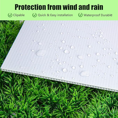 WENWELL 10 Large Blank Yard Signs with Stakes 18 x 24",Corrugated Plastic Lawn Sign kit for Estate Garage Sale,Party,Birthday,Wedding,Campaign,Parking,Make you own Outdoor Sign