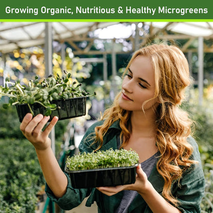 Legigo 24 Pack Jute Plant Grow Mat for Microgreens- 10" X 20" Hydroponic Grow Pads for 1020 Growing Trays, Hemp Fiber Mats Sprouting Pads Microgreens Growing Kit for Indoor Organic Wheatgrass Sprouts