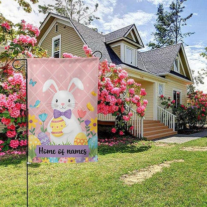 Custom Easter Garden Flag for Outdoor Personalized Easter Yard Flags Decor Customized Flag Add Your Own Picture/Text House Lawn Banner Double Sided Home Wall Decoration 12.5x18 28x40