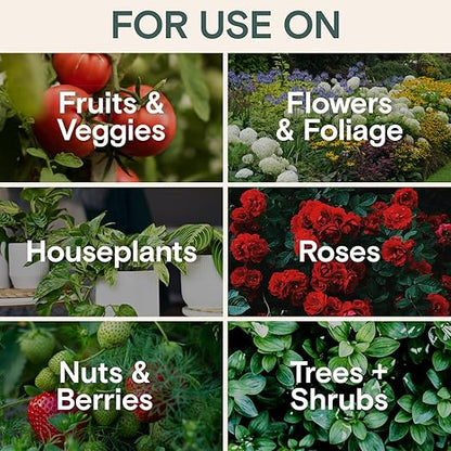 Organic Plant Food – Liquid Fertilizer for Indoor & Outdoor Plants, Nutrient-Rich Formula for Growth & Protection, Houseplant & Garden Fertilizer, Liquid Concentrate for Healthy Foliage & Strong Roots