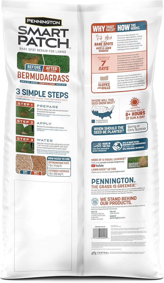 Pennington Smart Patch Bermudagrass Mix 30 lb