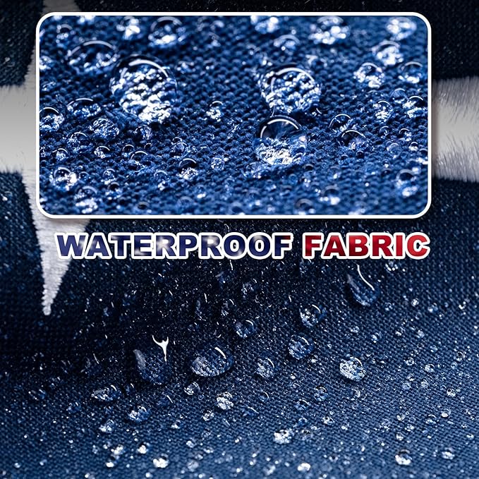 American Flag 12x18 ft TearProof Series, Heavy Duty Tough Spun Polyester USA Flags High Wind, US Flags for Outside Outdoor with Durable Embroidered Stars Sewn Stripes, 5 Brass Grommets