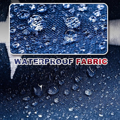 American Flag 12x18 ft TearProof Series, Heavy Duty Tough Spun Polyester USA Flags High Wind, US Flags for Outside Outdoor with Durable Embroidered Stars Sewn Stripes, 5 Brass Grommets