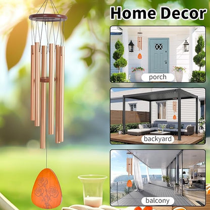 Moms Wind Chimes, Gifts for Mom, Thanksgiving Christmas Mother's Day Best Gift for Mom, Mother Birthday Gift from Daughter Son, Love Reminder Gifts