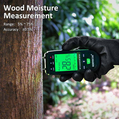 Moisture Meters Digital Wood Moisture Tester Water Leak Detector for Wall,Lumber, building,Firewood,Humidity Tester