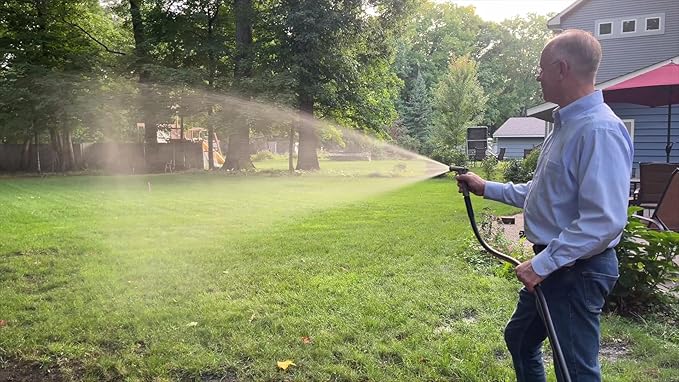 Atlantic Heavy Duty Garden Hose 6 ft x 5/8 Inch Black Color, Short Connection Leader Hose 6' with Solid Brass Connectors (6 Feet)