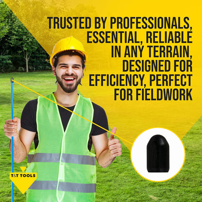 T&T Tools Standard Replacement Tips for 3/8" Soil Probe Rods - Compatible with Smart Stick & Mighty Probe - Ideal for Locating, Plumbing, Landscaping & Gardening Tools - Durable Metal Rod Tips, 6-Pack