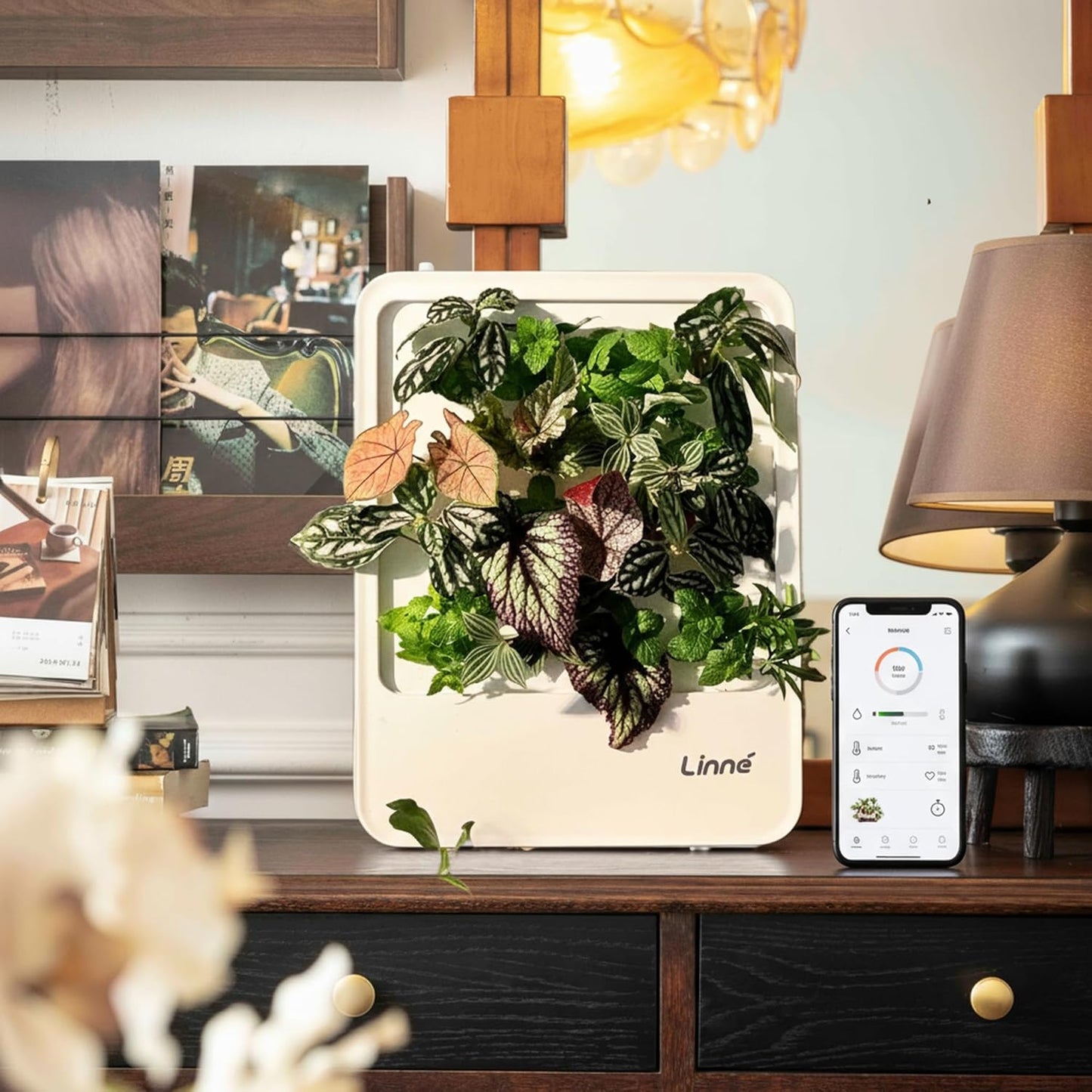 Indoor Garden Hydroponic System with LED Grow Light Indoor herb Garden, Indoor Garden Hydroponic System with LED Grow Light (White)