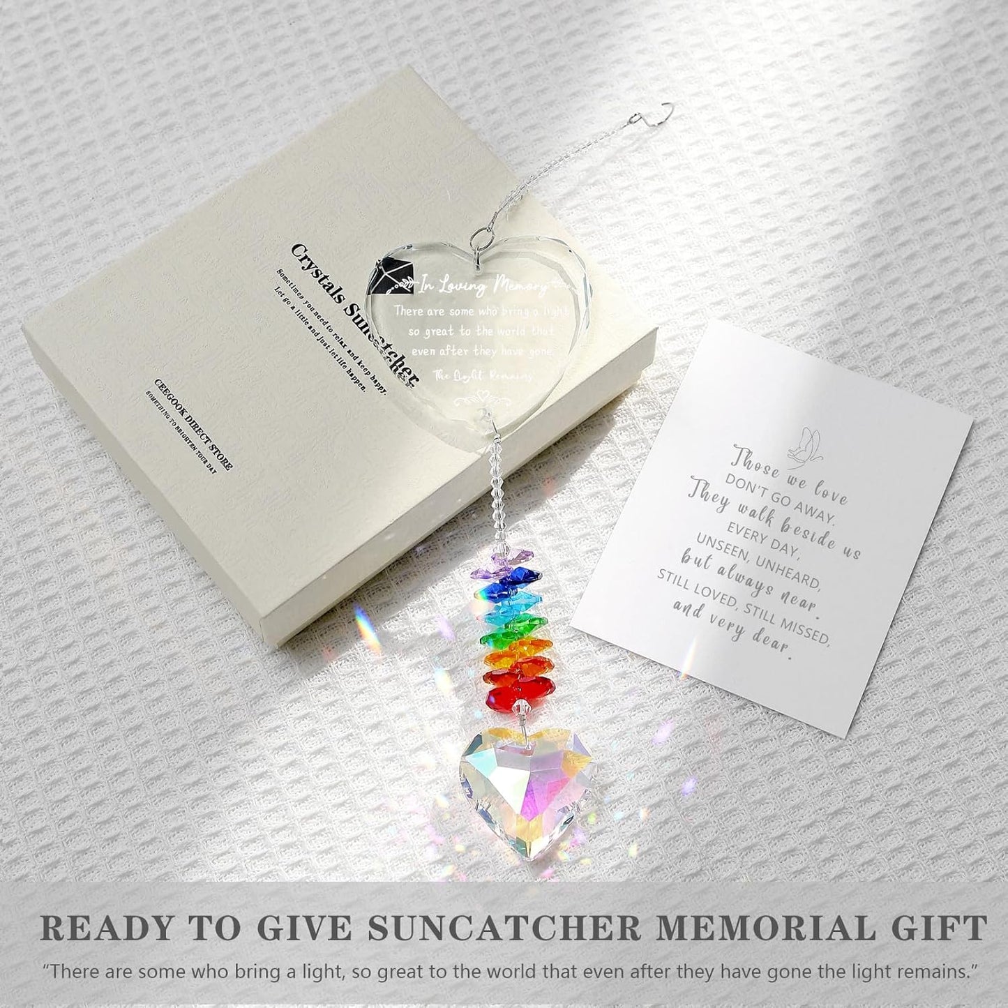 Memorial Gifts, K9 Suncatcher Sympathy Gifts for Loss of Loved One, Bereavement Gift Idea for Loss, Sympathy Memorial Gifts for Loss of Mom Dad, Grief Gifts for Funeral Bereavement Daily Remembrance