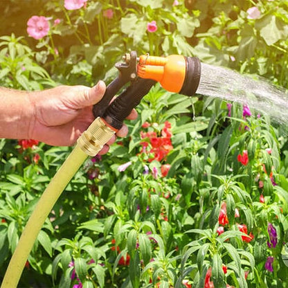 Hourleey Garden Hose Quick Connector, Solid Brass 3/4 Inch GHT Thread Garden Quick Connect Kit, Male and Female No-Leak Water Hose Fittings (8 Set)