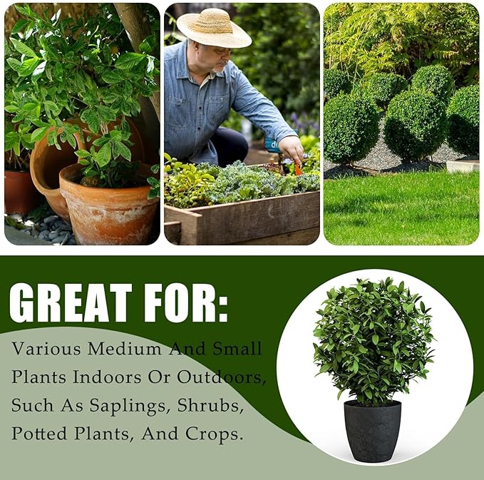 8 Pcs Plant Covers Frost Protection Bag 39.3" x 39.3" Winter Reusable Plants Jacket with Drawstring Shrub Protection Wraps Bags Frost Blanket for Winter Outdoor Garden Plants