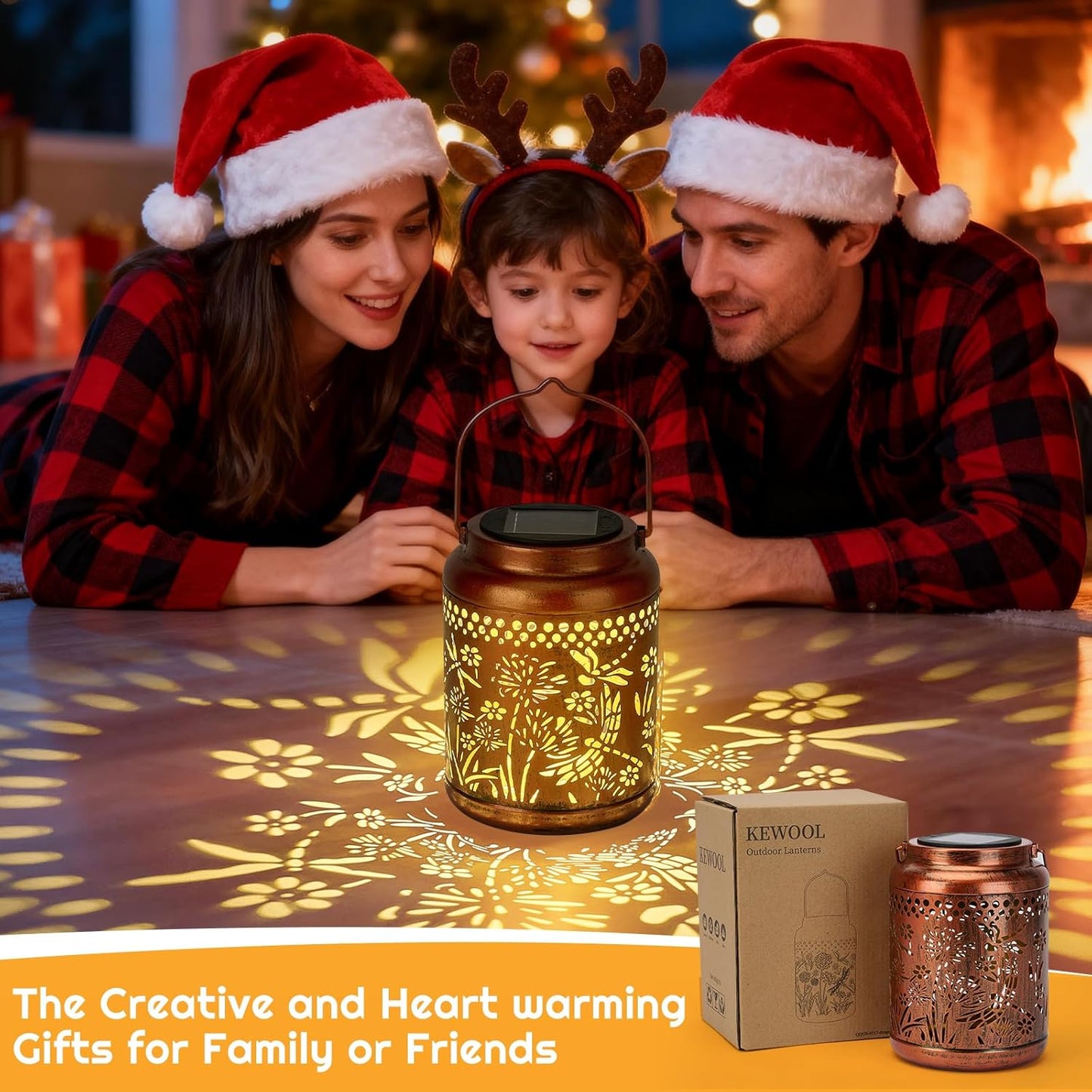 Dragonfly Solar Lanterns Outdoor Waterproof - Dragonfly Garden Decor Hanging Solar Lantern Metal Decorations for Patio Yard Lawn Porch Pathway, Birthday Gifts for Women Mom Grandma