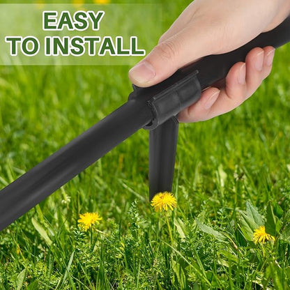 100 Pcs Irrigation Drip Support Stakes 1/2 Inch Tubing Hose Holder, Pipe Universal Drip Lines Tubing Hose for Gardening Patio Lawn Irrigation Growing