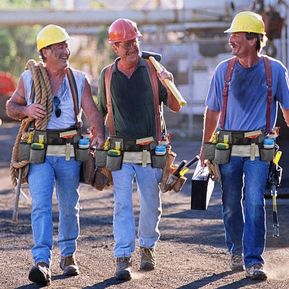 Cleaning Tool Belt, Adjustable Cleaning Bottle Holster Belt, Window Cleaning Belt, Tool Storage Belt With 4 Pockets for Housekeeping Cleaning Caddy, Waist Tools Bag Belt House Cleaning Supplies