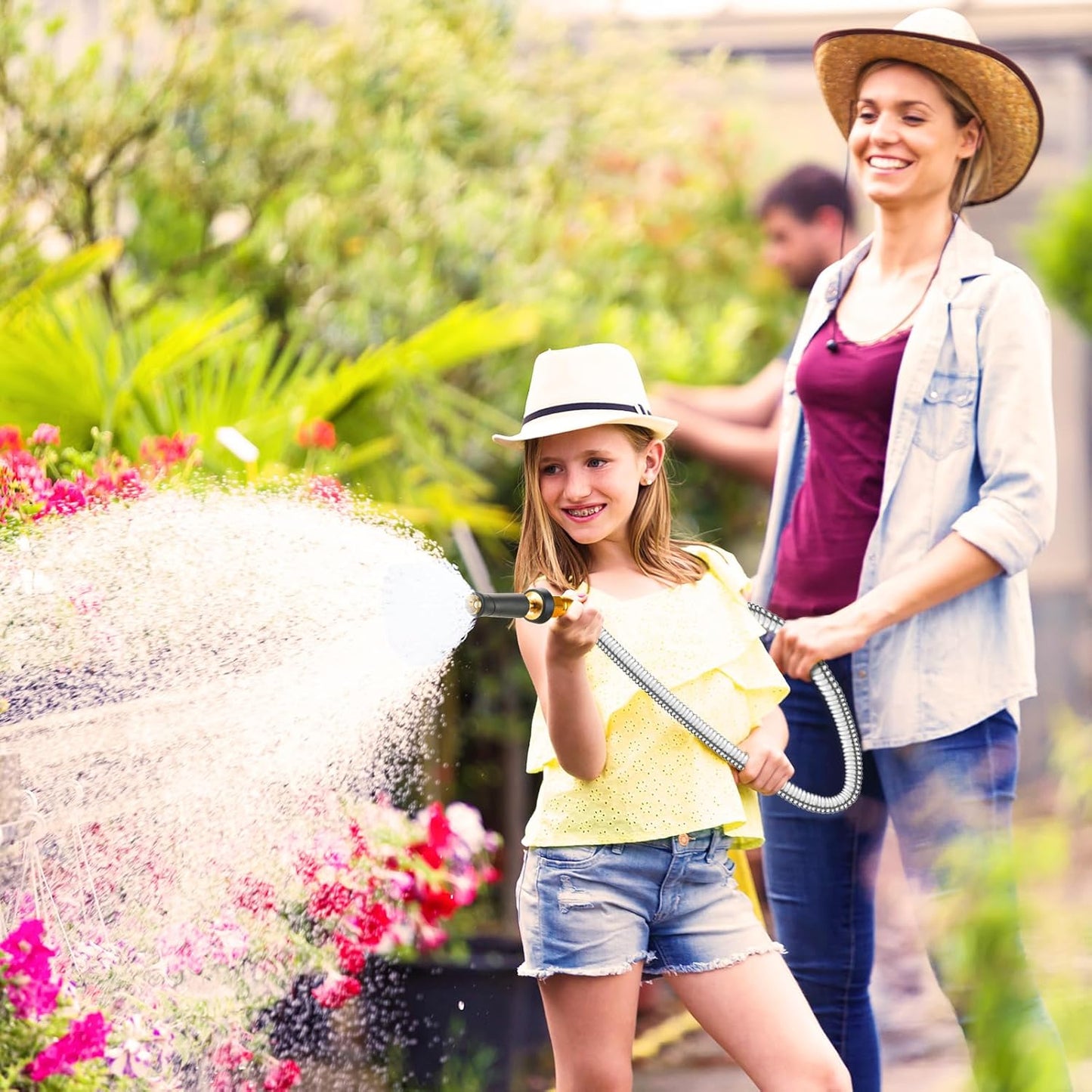 Metal Garden Hose 175 FT - 304 Stainless Steel Water Hose 175 FT - Expandable Short Flexible Garden Hose,no Kink Explosion, no Bite