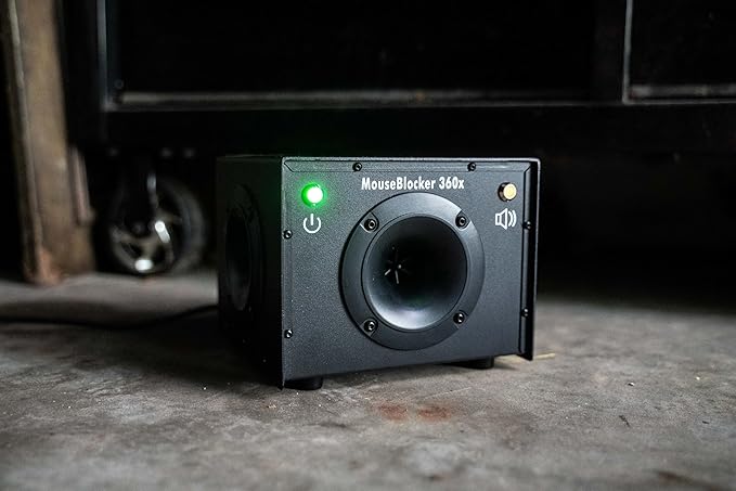 360 Outdoor Rodent Deterrent High Powered, Whisper Quiet Mouse Blocker That Protects up to 1000 sq ft Outside. RV, Camper, Carport, Mobile Home, 5th Wheel and All Vehicles.