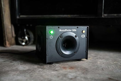 360 Outdoor Rodent Deterrent High Powered, Whisper Quiet Mouse Blocker That Protects up to 1000 sq ft Outside. RV, Camper, Carport, Mobile Home, 5th Wheel and All Vehicles.