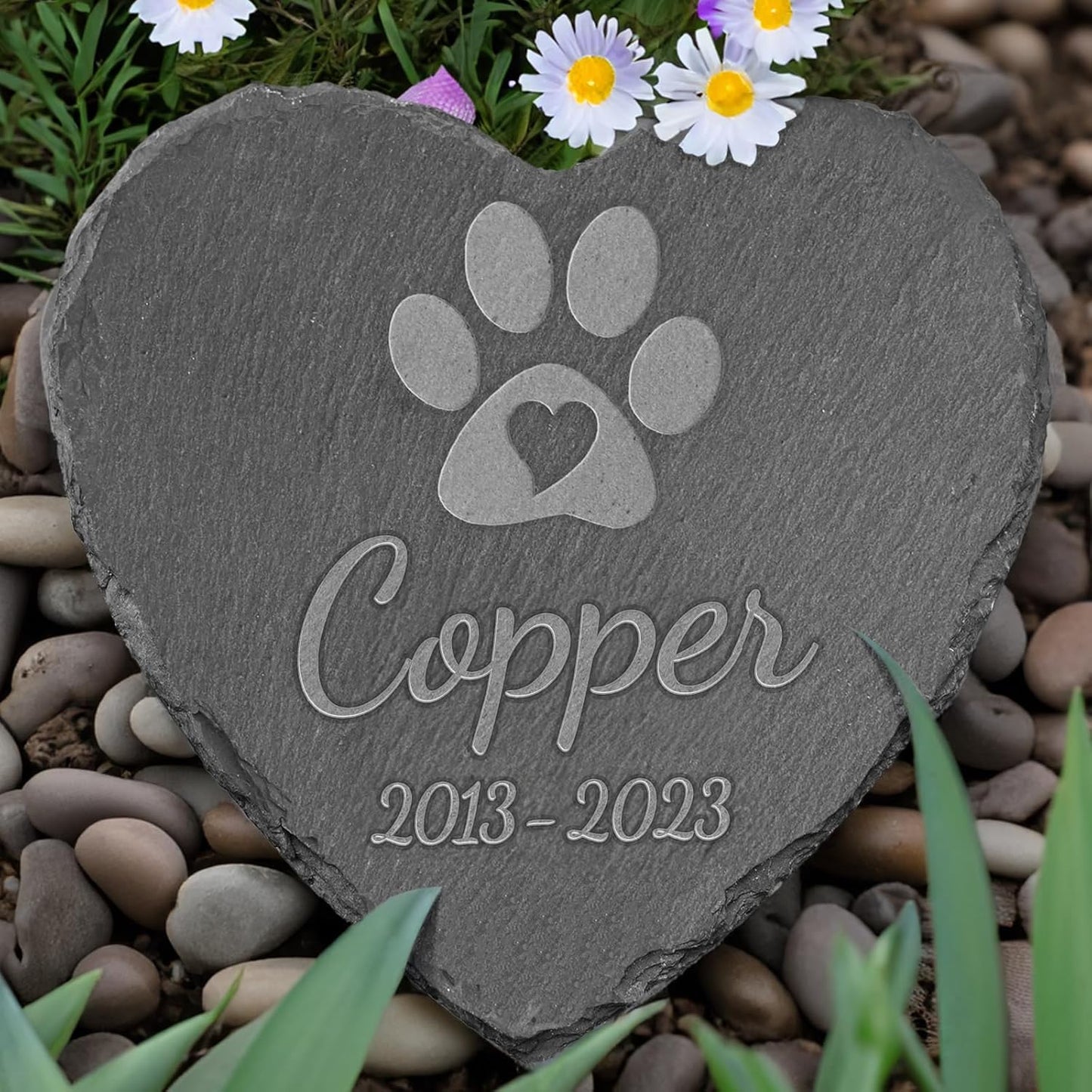 Gift for Loss of Dog, Personalized Memorial Stones, Lost Pet Sympathy Gift Cat, Pet Loss Gifts Dog, Dog Memorial Gifts, in Memory of Dog Personalized, Cat Bereavement Gifts - 6*6 Inches Stone