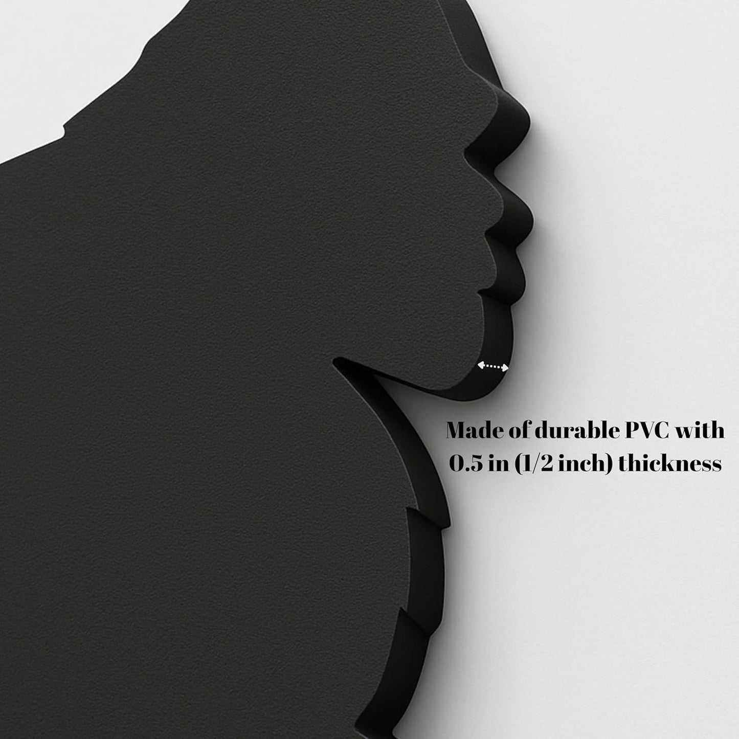 Giant 7 Foot Bigfoot Yard Decoration – All-Weather Durable PVC Sasquatch Silhouette | Outdoor Lawn & Garden Sculpture, Rustic Patio & Cabin Decor