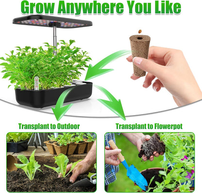 Grow Sponges Seed Starter Pods, Indoor Plants Hydroponics Supplies Compatible with QYO, LYKO,Idoo Hydroponics Growing System(Square)-50 Pack