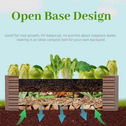 8x4x2 ft Outdoor Raised Garden Bed, Large Metal Planter Raised Beds, Planters for Outdoor Plants for Vegetables, Flowers, Herbs, Fruits, and Succulents.(4 Pcs)