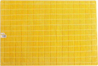 Microfiber Dish Towels - Soft, Super Absorbent and Lint Free Kitchen Towels - 8 Pack (Lattice Designed Yellow Colors) - 26 x 18 Inch (Yellow)