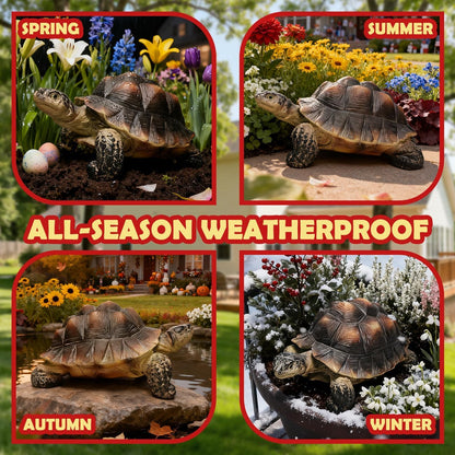 Sunthus Turtle Tortoise Sculptures Garden Statues Yard Art Resin Decorations Outdoor Garden Décor