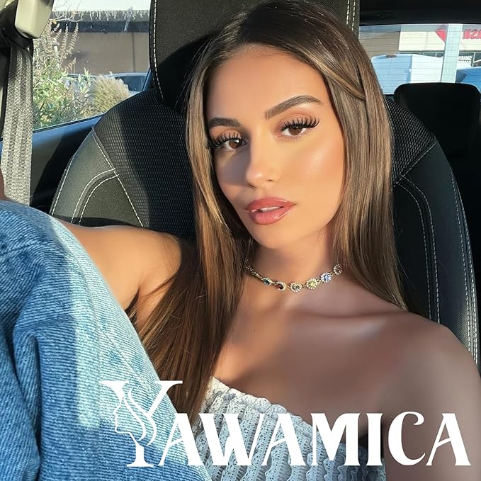 Flaunt Lash Clusters Wispy Cluster Eyelash Extensions 8-18mm Eyelash Clusters C Curl Individual Lashes 144pcs Waterproof Cluster Lashes with Soft Thin Band DIY Lash Extension by Yawamica