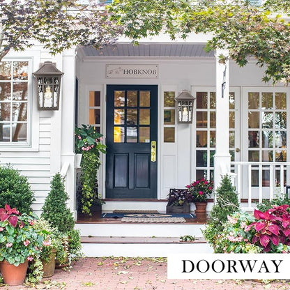 Darkaway Large Outdoor Sconce Lights Wall Light Fixtures,14inch Exterior Porch Light Outdoor Sconce Anti-Rust Waterproof Aluminum Outside Light with Water Ripple Glass for Patio Yard Doorway Garage