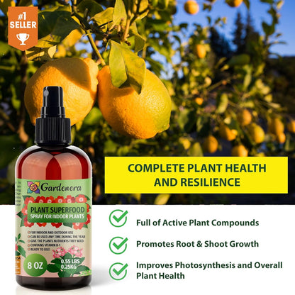 Plant Superfood for Lemon Tree with B1 Vitamin, Glucose and Essential Minerals - Organic Plant Food Fertilizer for Indoor & Outdoor Lemon Trees Care - 8oz