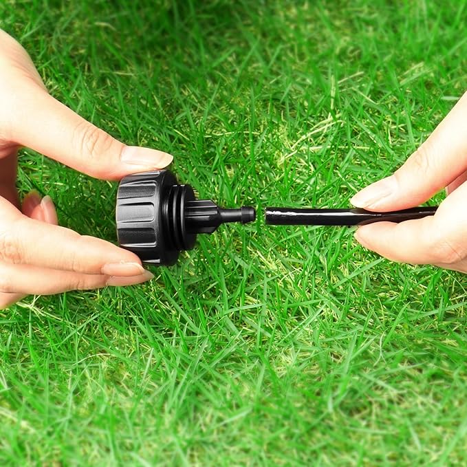 3/4 Inch Female Pipe Thread to 1/4 Inch Drip Irrigation Tubing Adapter: 6 Pieces 1/4 In. Barbed Drip Line x 3/4 In. Faucet PVC Adapter Connect 3/4" FHT Faucet